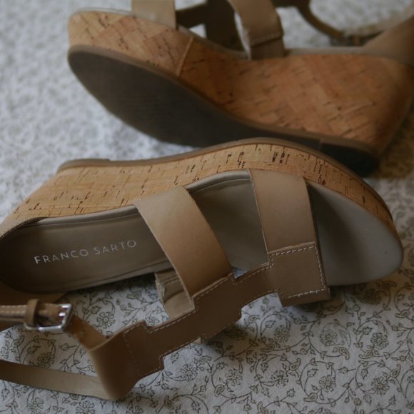 Franco Sarto Falco Platform Wedge Sandals 7.5 - Picture 5 of 11